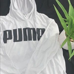 White Puma Longlseeve Sweatshirt